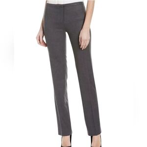 Elie Tahari Theora Straight Leg Dress Pants Gray Size 0 NEW